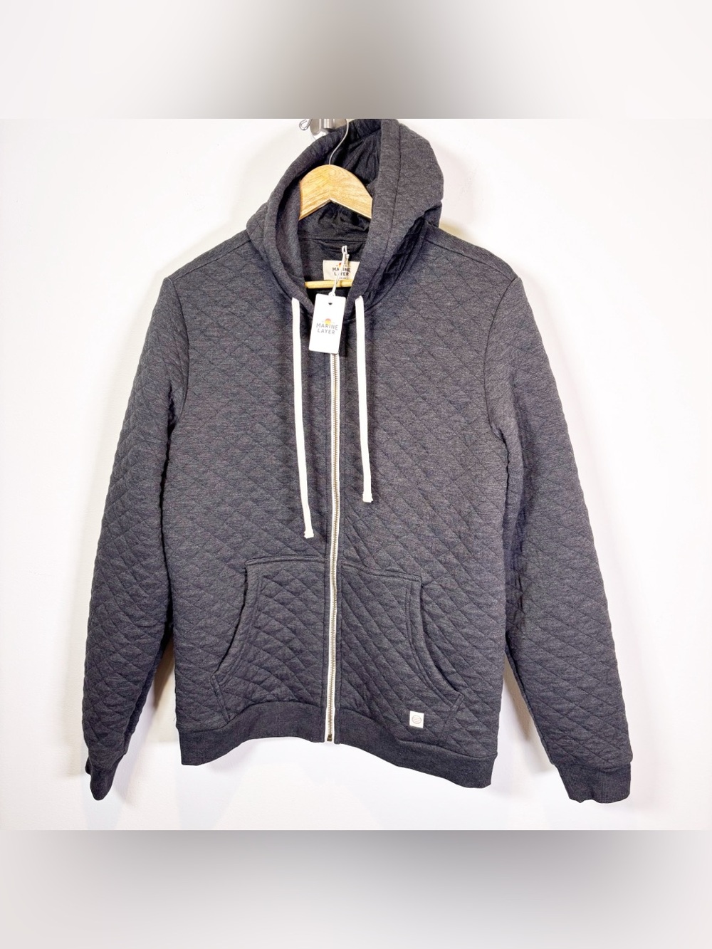 NWT Marine Layer Corbet Quilted Zip Sweatshirt